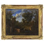 Huysmans, Cornelis (Attrib.): Arkadische Landschaft mit Architektur und Figuren