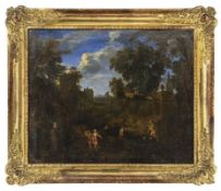 Cornelis Huysmans (attributed), Arcadian Landscape with Architecture and Figures