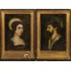 Portraitpendants, Englische Schule, 19. Jh. - Bild 1 aus 4