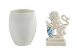 Bayerischer Löwe und Becher, Nymphenburg, 20. Jh.