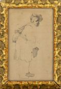 Study of an Old Man with a Basket and Bag, Netherlands, 17th century