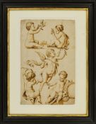 Schönfeld, Johann Heinrich (attributed): Figure study with cherubs