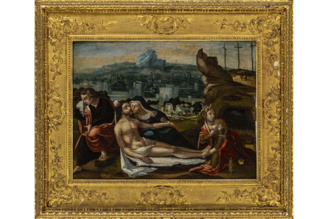 Beweinung Christi, Niederländischer od. flämischer Meister des 16. Jh.