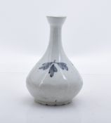 Small blue-and-white bottle vase, Korea, Joseon Dynasty, 18th/19th century