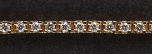 Diamond tennis bracelet, Moncara, 20th century.