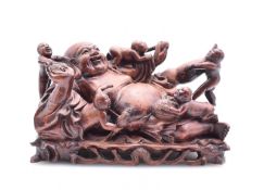 Laughing Buddha with Children, China, circa 1900