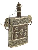 Canteen, Maghreb, likely Morocco, 19th century.