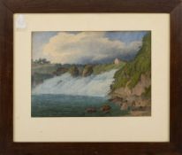 Alt, Jakob (attribution): The Waterfall near Schaffhausen