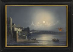 'Napoli da Posilipo', 19th-century Italian veduta painter