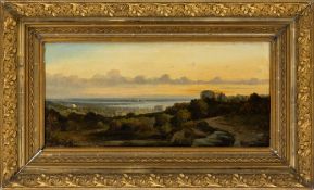 View across a bay, 19th-century Dutch painter