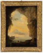 Fidanza, Francesco: View of Mount Vesuvius from a Grotto