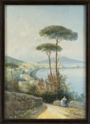 Corrodi, Hermann (attributed), View of the Gulf of Naples
