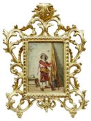 Kleines Bild mit Landsknecht, 19. Jh.