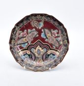 Zierteller mit floralem Dekor, China, Macau, 1960er/70er Jahre