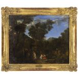 Huysmans, Cornelis (Attrib.): Arkadische Landschaft mit Architektur und Figuren