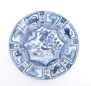 "Kraak"-Schale mit Blaumalerei, China, Ming-Dynastie, Wanli-Periode, um 1600