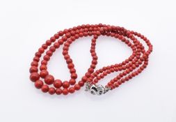Coral necklace, Second half of the 20th century