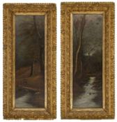 Hartmann, Max: Pairs of autumnal streamside landscapes