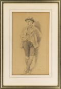 Kaulbach, Friedrich August von: Boy in Upper Bavarian traditional dress
