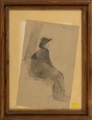 Lindenschmit, Hermann: Portrait of a seated woman