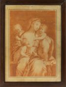 Caritas with three children, Roman school of the 18th century