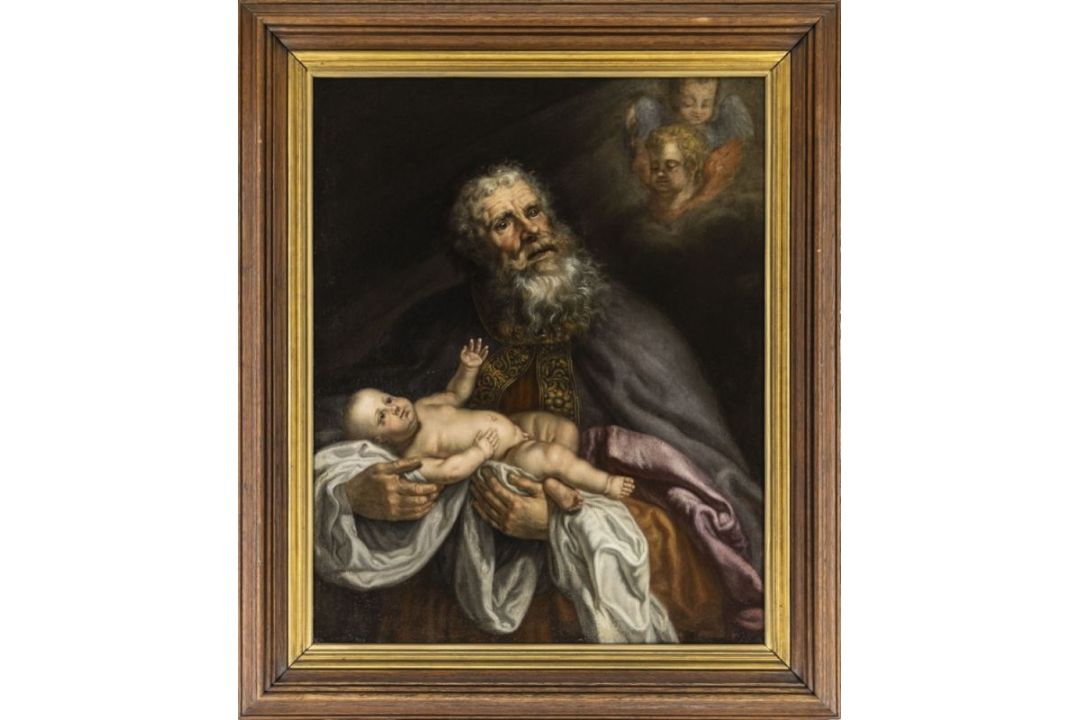 Simeon mit dem Jesusknaben, Flämische Schule des 17. Jh.