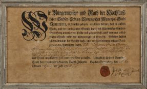 Pass, Sonneberg, 1761