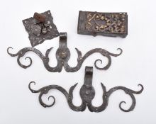 Group of wrought-iron fittings, 17th/18th century