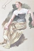 Trübner, Wilhelm: Sitzende Frau