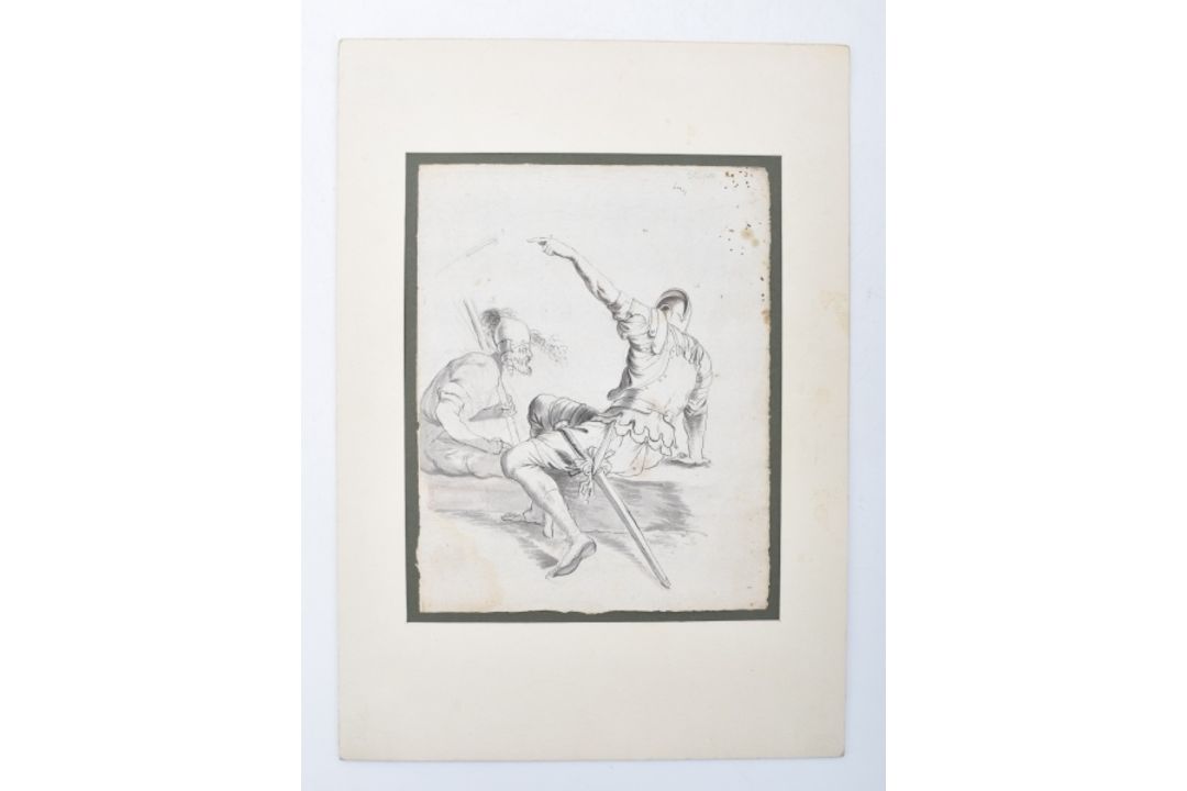 Rosa, Salvator - nach, Zwei Soldaten auf rechteckigem Stein sitzend - Bild 2 aus 4