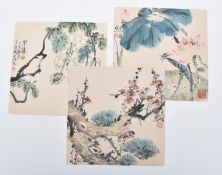 Three Seasonal Paintings, Chinese School, 20th century
