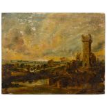 Rubens, Peter Paul - Kopie nach: Landschaft mit Turm