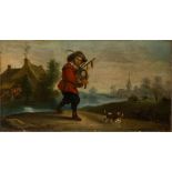 Teniers, David - Umkreis: Dudelsackspieler mit Hund