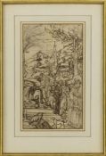 Koch, Joseph Anton, The Holy Family in a Landscape with Cypress Trees