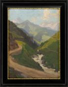 Stagura, Albert (attribution): Torrent in a summer mountain landscape