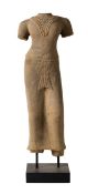 Female torso of the deity Uma, Cambodia, likely Ancient Khmer Kingdom