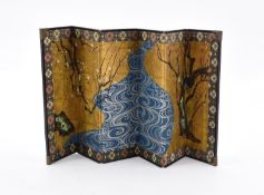 Tabletop folding screen, Japan, likely first half of the 20th century