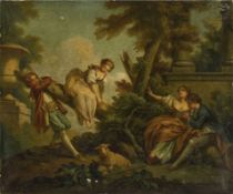Sociable gathering in a park landscape, France, second half of the 18th century