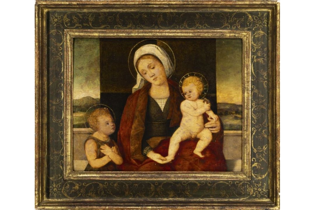 Madonna mit Kind und dem Johannesknaben, Veneto, 16. Jh.