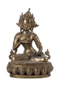 Bodhisattva Vajrasattva, Tibet or Nepal, probably 19th century.
