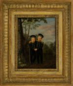 Portrait of Two Boys in Uniform, 19th Century