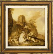 Dietrich, Christian Wilhelm Ernst, known as Dietricy, Landscape with Grazing Animals and Nymphs