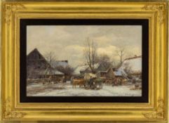 Stuhlmüller, Karl: Winter Cattle Market in Etzenhausen