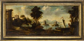 River landscape with ruins, Italy, 2nd half of the 17th century