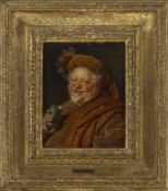 Grützner, Eduard von: Falstaff with a wine cup