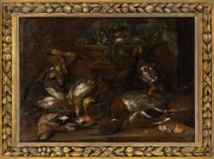 Hamilton, Philipp Ferdinand (attributed to): Kitchen Still Life with Game Birds