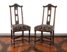 Pair of Baroque chairs, Hesse, Second half of the 18th century