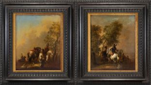 Seekatz, Johann Conrad - Circle of the, Pendant with cavalry soldiers