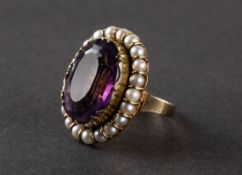 Amethyst ring, Circa 1900.