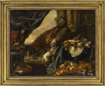 Jan Fyt - Follower of, Game Still Life with Peacock